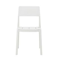 White Plastic Plank outdoor chair