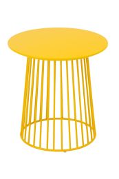 Yellow Cylinder Side Table