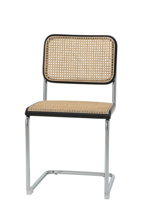 Replica Cesca Cane Dining Chair - Black Timber Frame - Marcel Breuer
