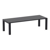 Black Vegas Outdoor Table Large 260 cm or 300 cm - Weatherproof, UV Resistant, Made in Europe – Siesta