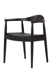 Black Hans Wegner Round Chair Replica