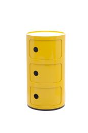 Componibili 3 Drawer Storage Unit Replica | Yellow Plastic Storage Unit