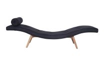 Featherston Chaise Longue Z300 Charcoal Grey