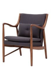 Finn Juhl 45 Lounge Chair - Replica - Grey Cashmere