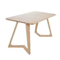 Kantet 150 cm Natural Timber Table