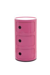 Replica Componibili 3 Drawer - Pink | Kids Bedside Table