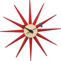 Red Starburst Clock