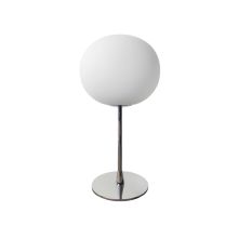 Replica Glo Ball Bedside Lamp by Jasper Morrison – Glass + Chrome Steel Stand