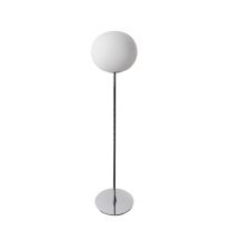 Replica Glo Ball Floor Lamp by Jasper Morrison – Glass + Chrome Steel Stand