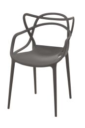 Replica Masters Chair in Charcoal - Outdoor Plastic Chairs