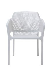 Replica Net Armchair - White Plastic Outdoor Chair