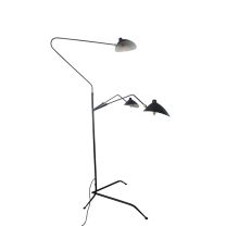 Replica Serge Mouille 3 Arm Floor Lamp - Black
