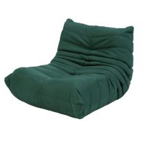 Replica Togo Chair with Green Suede Fabric - Fireside Lounge Chair