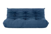 Replica Togo Sofa - Three Seat Sofa with Blue Fabric