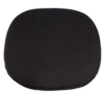 Replica Tulip Chair Black Fabric Seat Pad plus Foam Cushion Insert