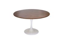 Replica Tulip Table with Walnut Wood Top 120cm