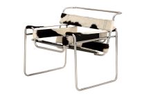 Replica Wassily Chair by Marcel Breuer - Pony Hide Leather