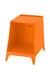 Bright Orange Bedside with Laptop Storage | Funky Side Table