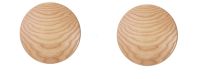 Set of 2 Large Dots - Replica Muuto Coat Hooks - Natural Ash Timber