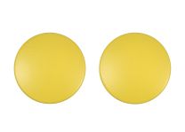Set of 2 Large Yellow Dots - Replica Coat Hooks.