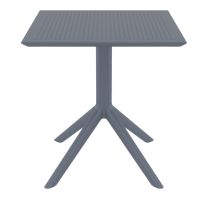 Sky Square Outdoor Table by Siesta 70 x 70 Grey