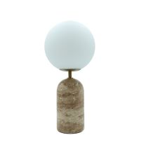 Soren Travertine Table Lamp