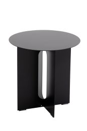 The Edge Metal Side Table in Black
