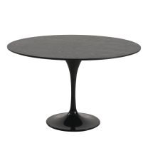 Tulip 120 cm Black Ash Veneer Round Dining Table - Replica Eero Saarinen