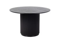 Tully Round Dining Table in Black