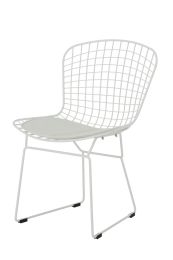 White Bertoia Dining Chair