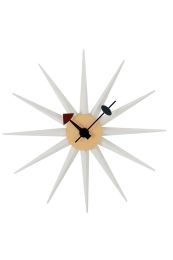 White Starburst Clock by George Nelson Replica