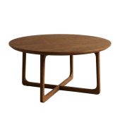 Astrid Round Coffee Table - Walnut