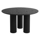 Doric Dining Table 120 cm Round - Black
