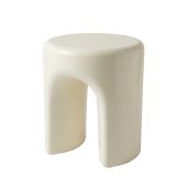 Replica Tooth Stool – Silas Plastic Low Stool - Ivory