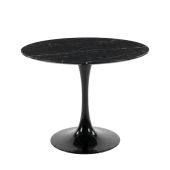 Replica Eero Saarinen Tulip Table 100cm – Spanish Nero Marquina Black Marble