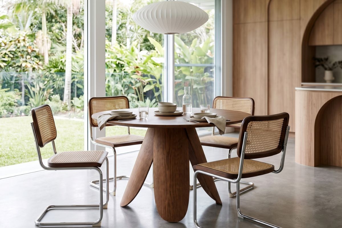 George-nelson-pendant-cesca-dining-chairs-peyote-table