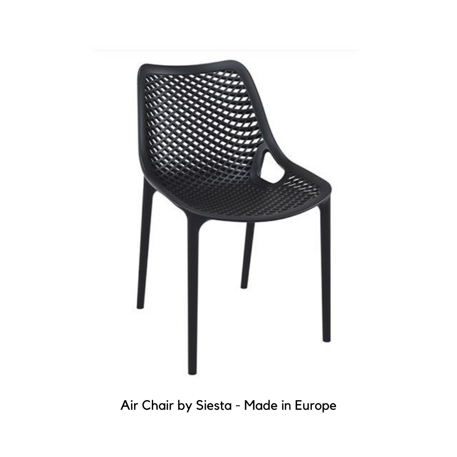 Stacking plastic chair