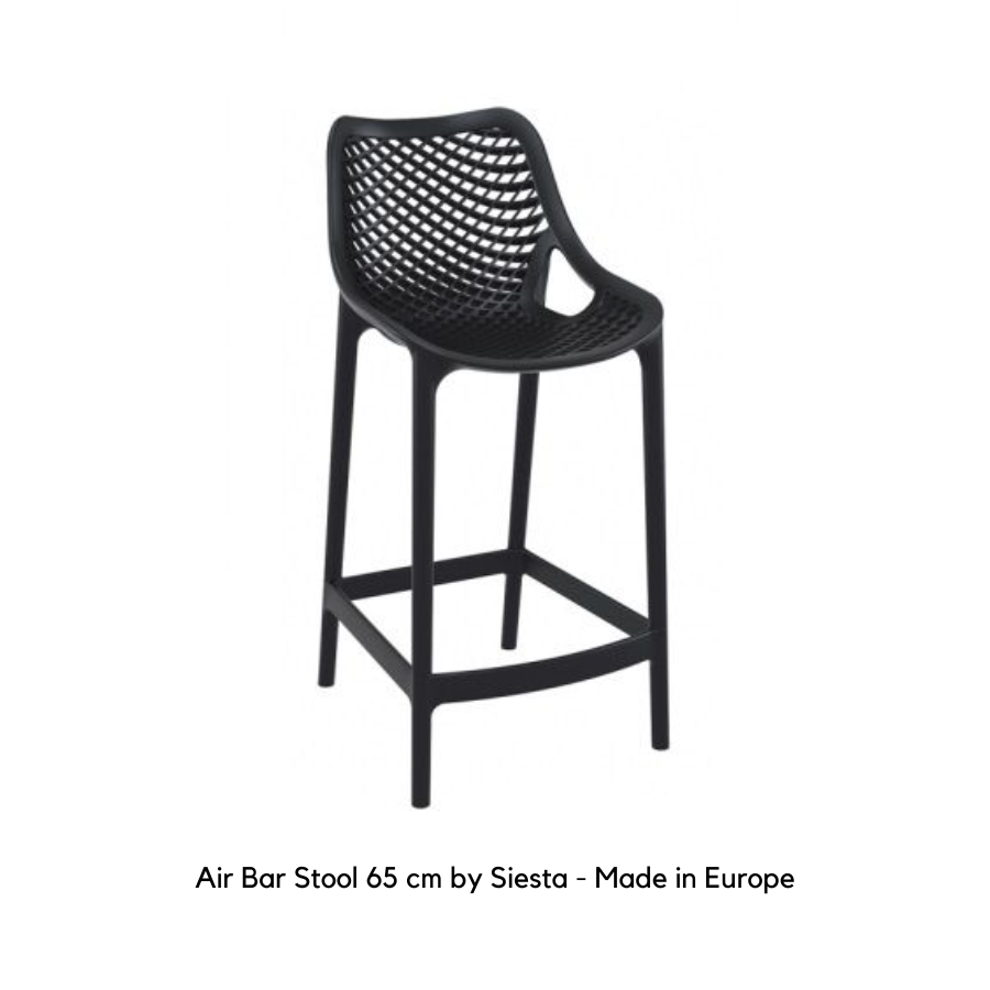 Air Bar Stool 65 cm Seat by Siesta - Made in Europe