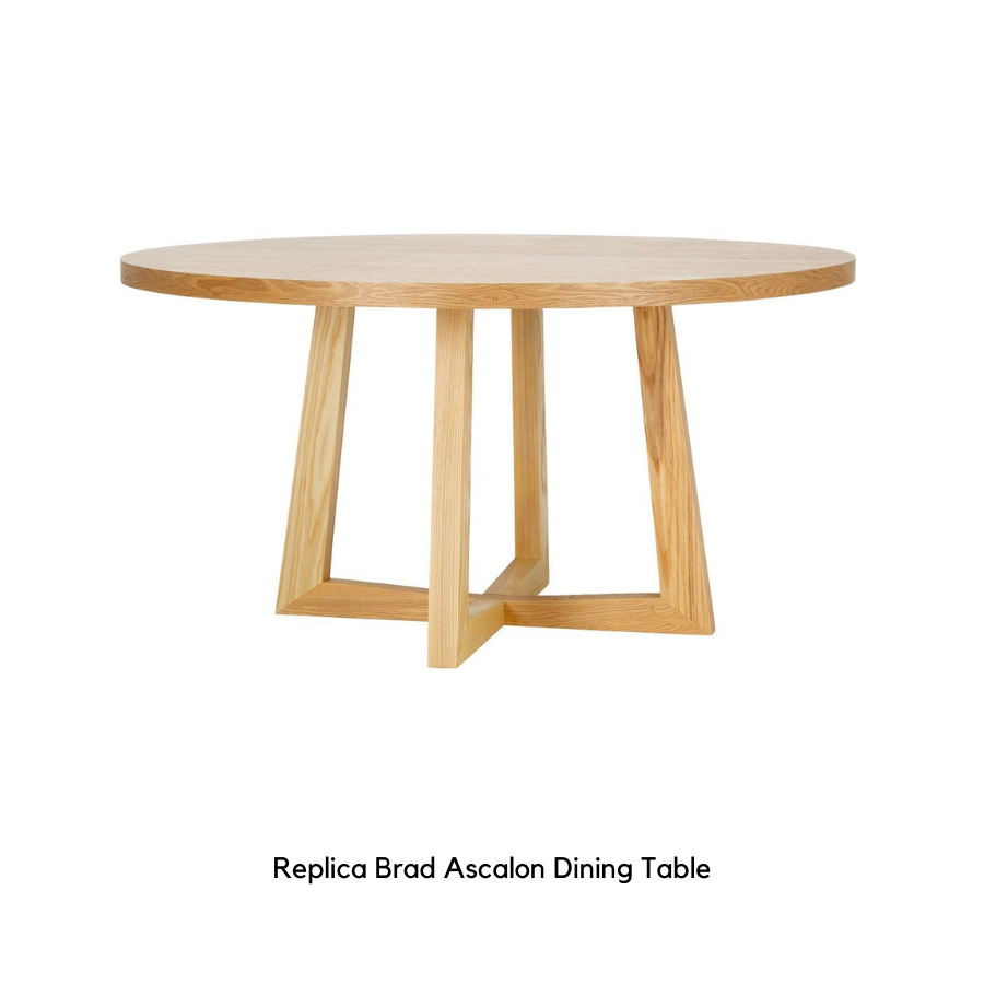 Replica Ascalon Round Timber Dining Table
