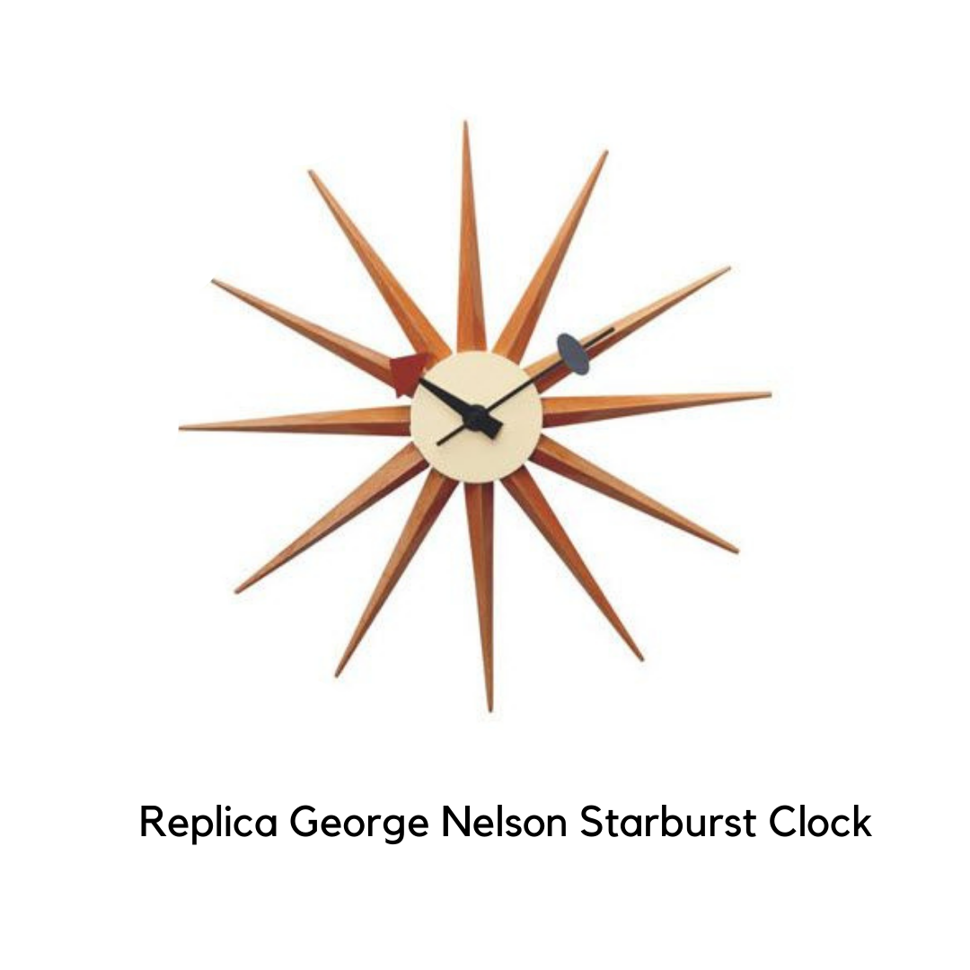 Replica George Nelson Starburst Clock