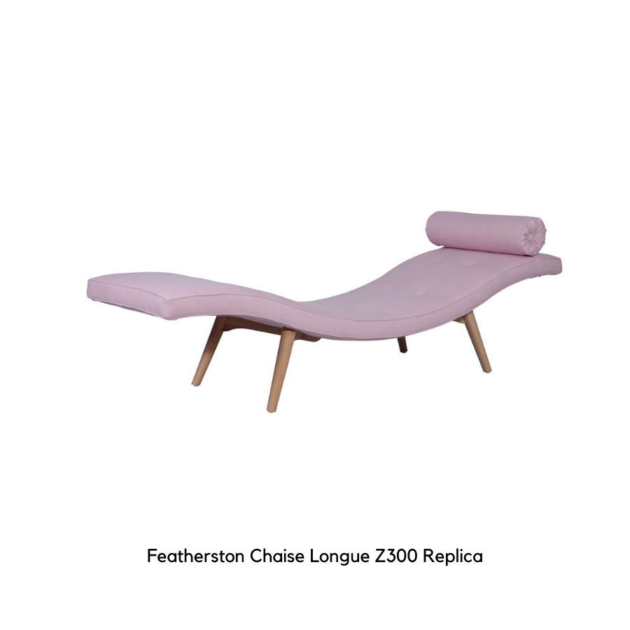 Featherston Chaise Longue Z300 Replica - Light Pink Chaise Longue in Pink