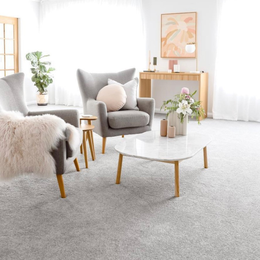 Styled photo of White Marble Nordic Coffee Table Styled home with a White Marble Coffee Table 110cm with Ash Timber Legs