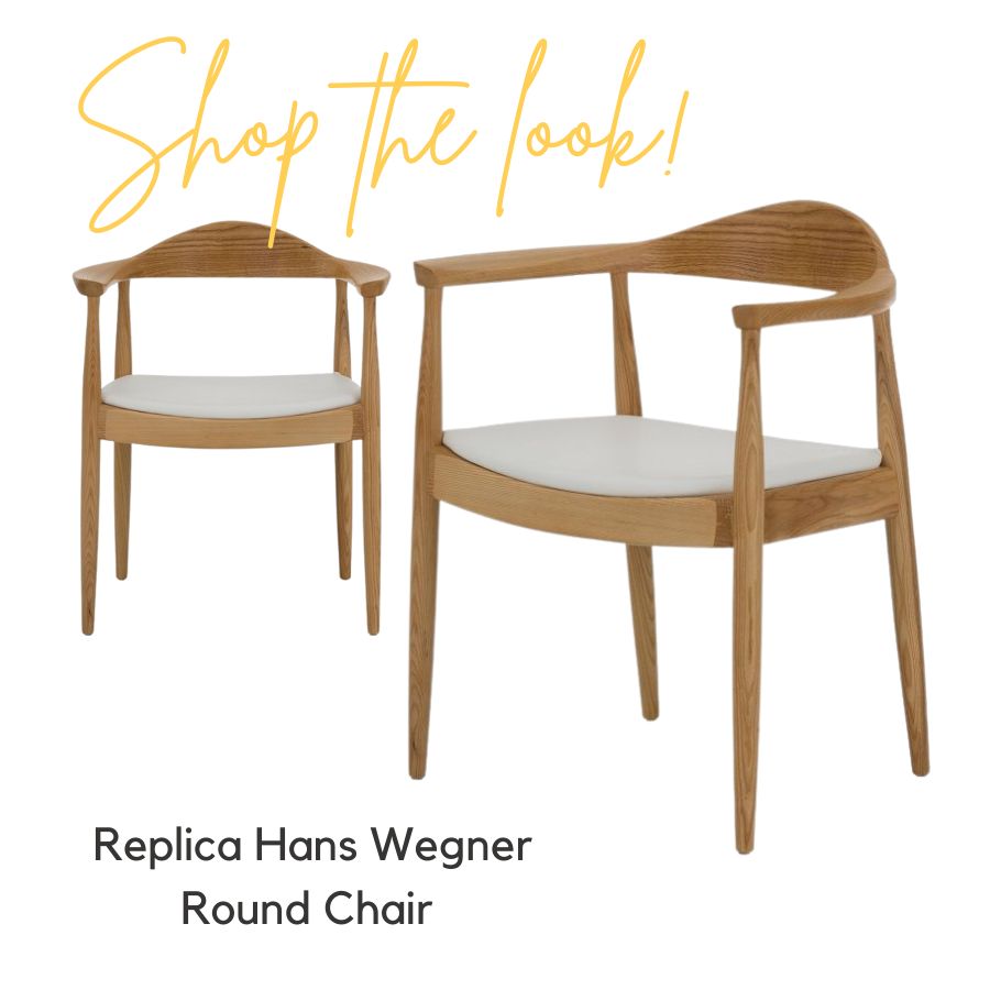 Replica Hans Wegner Round Chairs | Mid Century Arm Chair