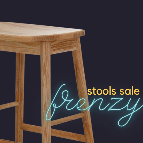 Click Frenzy sale on replica bar stools and kitchen counter stools.