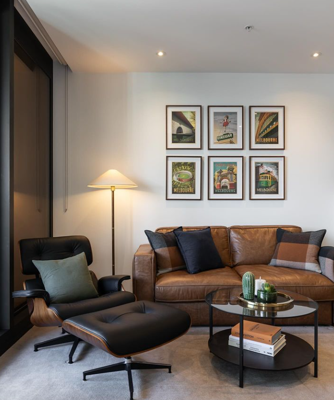 Fast Delivery to Sydney: Shop Replica Charles Eames Lounge Chair Today. Black leather Replica Charles Eames Lounge and Ottoman, available for fast delivery to the Sydney metro area.