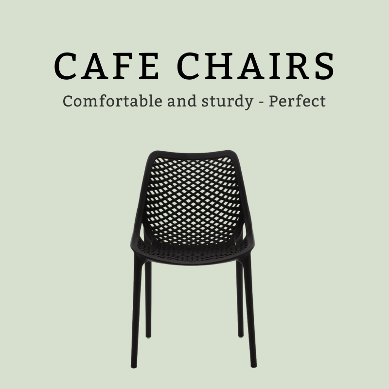 Hospitality and cafe chairs for restaurants, bars and hotels