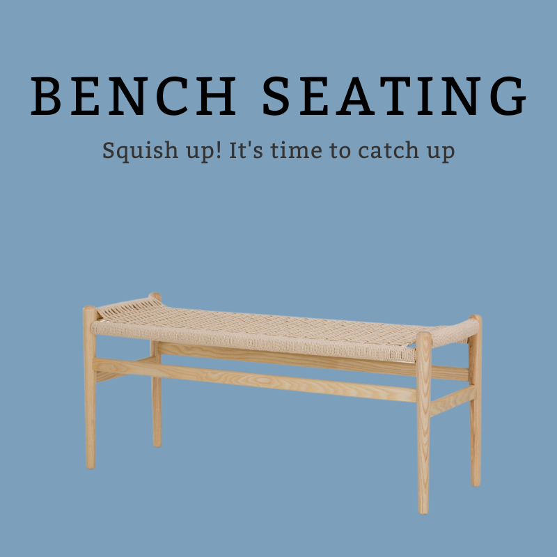 A variety of bench seating options available for Replica Furniture Brisbane