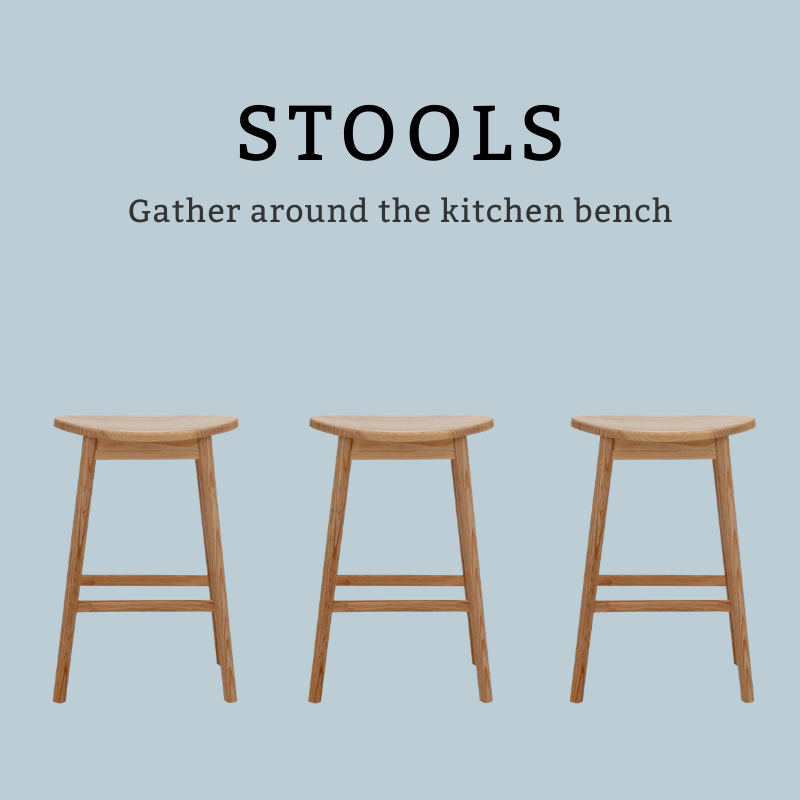 Timber Kitchen stools for Australian families 